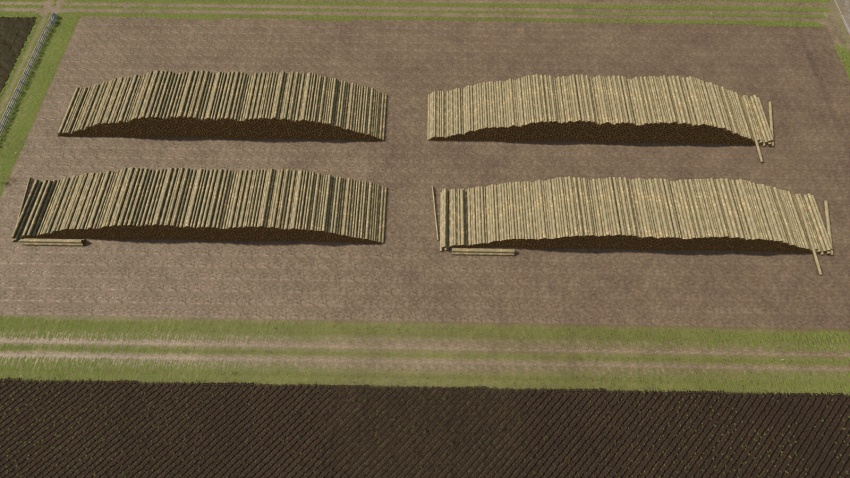 FS25 - Sawmill Decoration Woodpiles V1.0