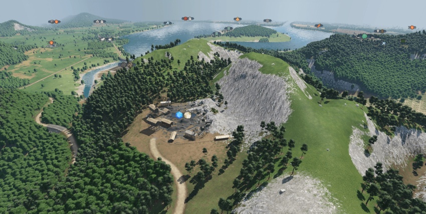 Transport Fever 2 - Lake Cuitzeo Map