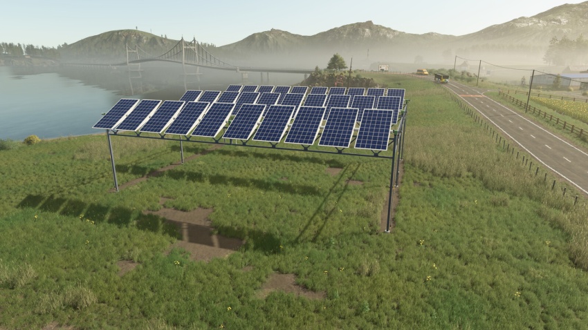FS25 - Elevated Solar Panel V1.0