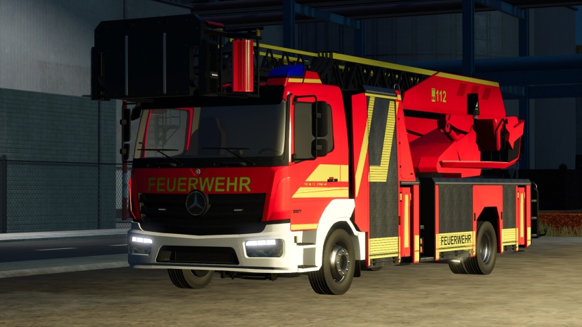 FS25 - Mercedes-Benz Trucks Atego 1327 Turntable Ladder 23/12 V1.0