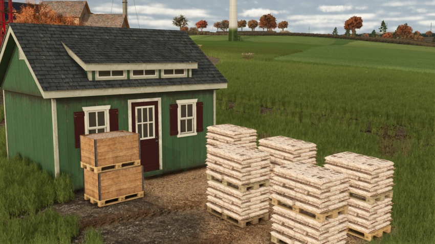 Placeable Refined Wood Chips, Sawdust Factory And Fuel Production Pack V1.0.0.3