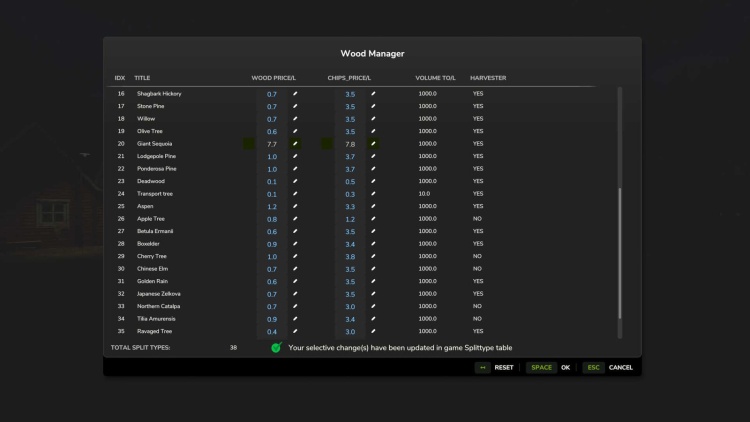 Wood Manager V1.0