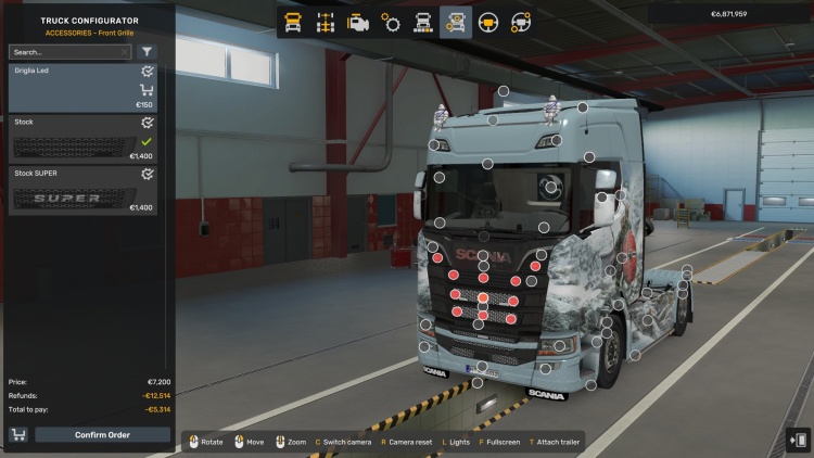 Griglia Led Scania V1.58