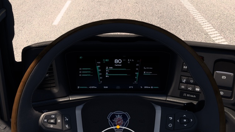 Scania Smart Dash Improved Dashboard V1.6