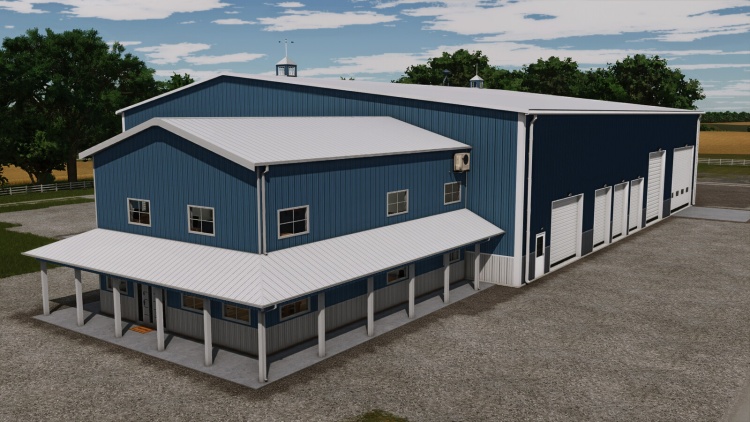Placeable American Midwest Shop With Office V1.0