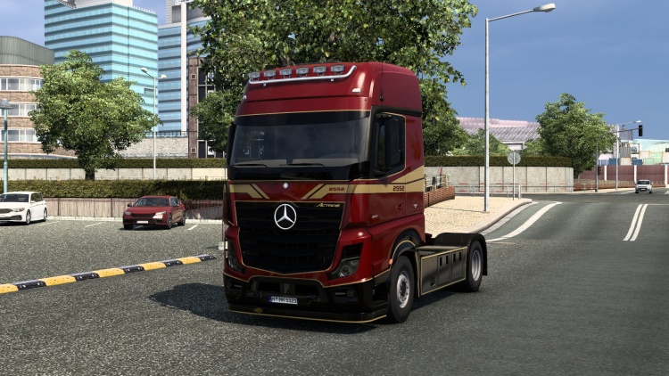 Mercedes-Benz Actros MP4 Gold Edition Skin V1.1