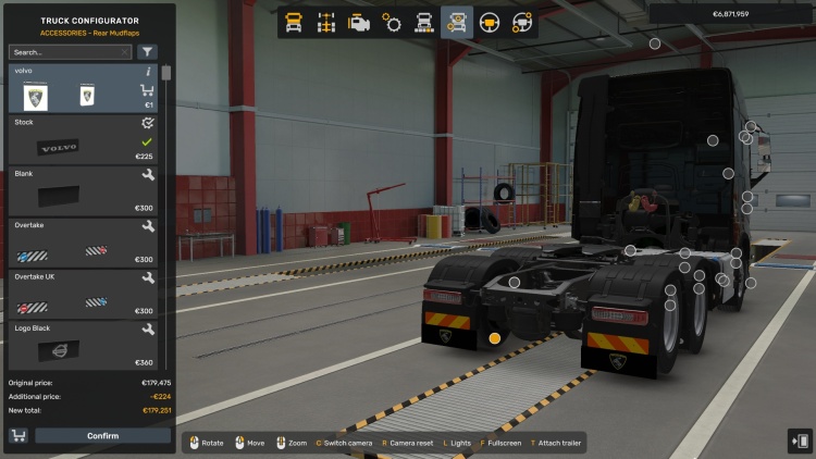 Volvo Mop Rear Mudflap V1.58