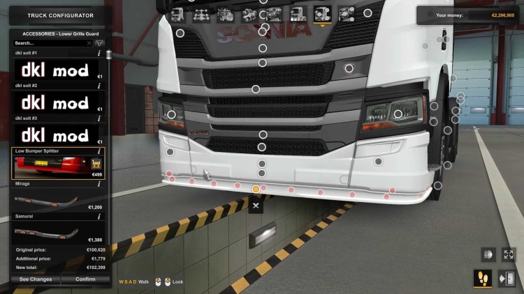 Scania PGRS Bumper Splitter V1.59