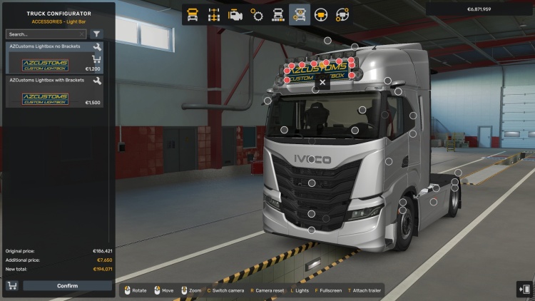 Big Lightbox for SCS Iveco S-Way V1.58