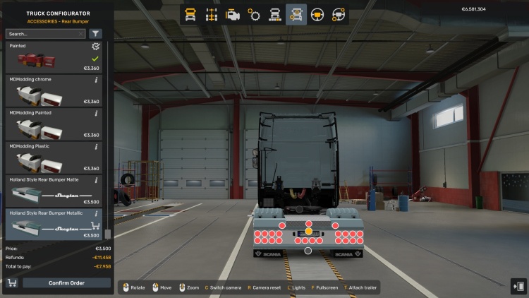 Addon Scania R/S Rear Bumper + Accessories V1.59