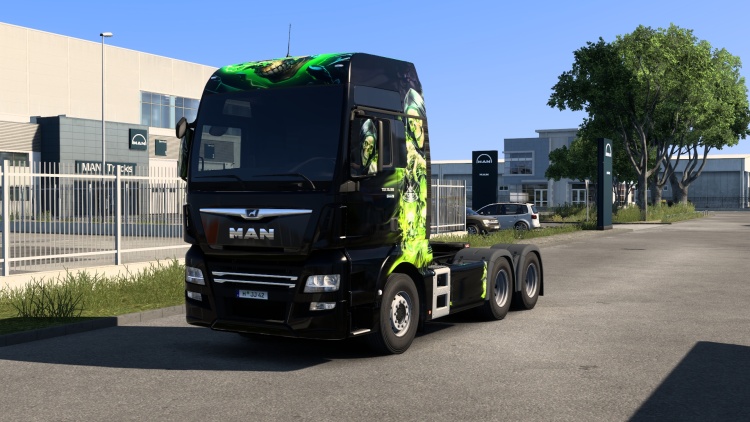 Man Tgx Euro 6 Skull Skin V1.0