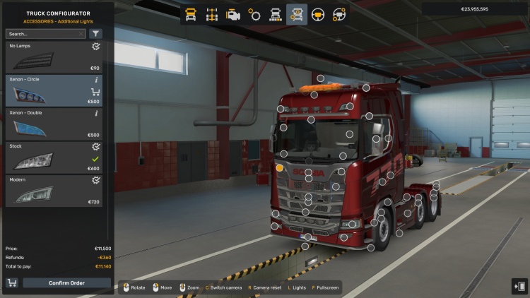 Scania S Middle Lights Blinkers V1.59
