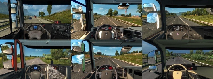 Real Interior Cams for All Trucks V1.59