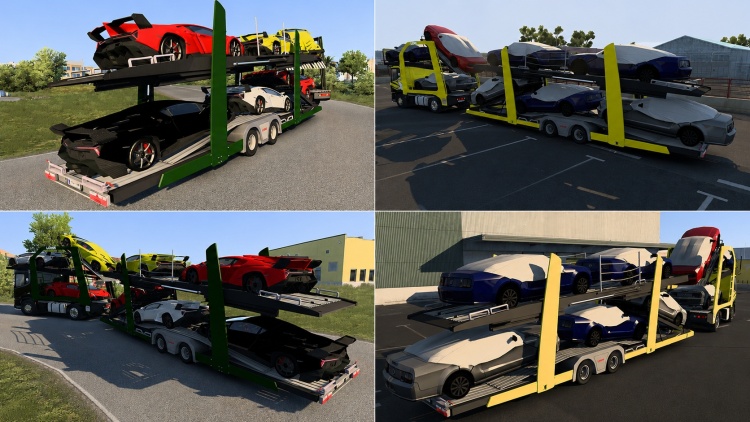 Lohr Car Transporter Trailer V4.0