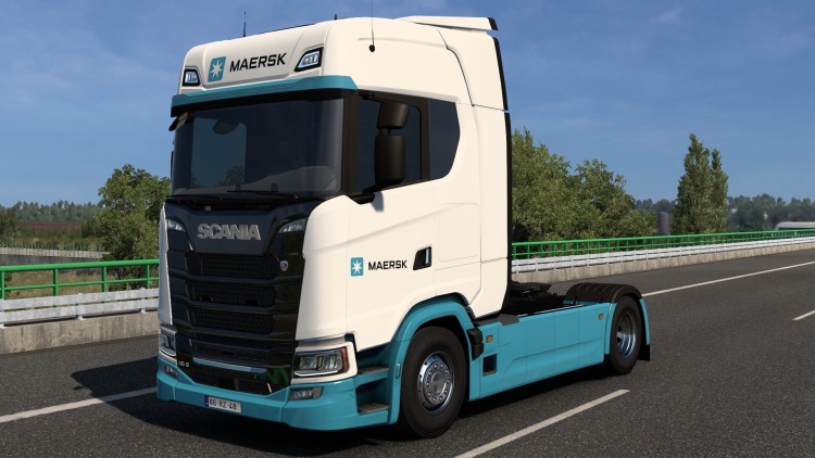 Scania S BEV 8K Maersk Skin V1.59