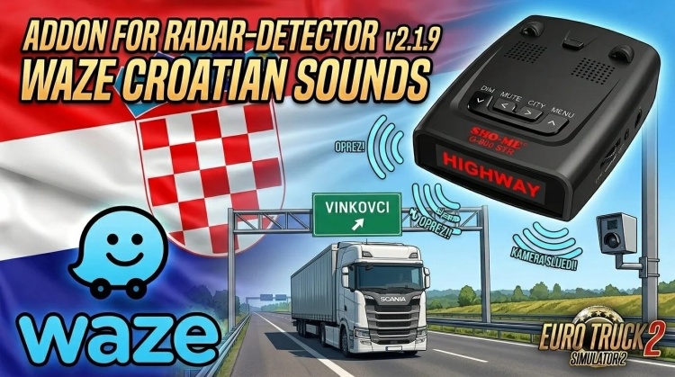 Waze Croatian Voices for Radar Detector V1.59
