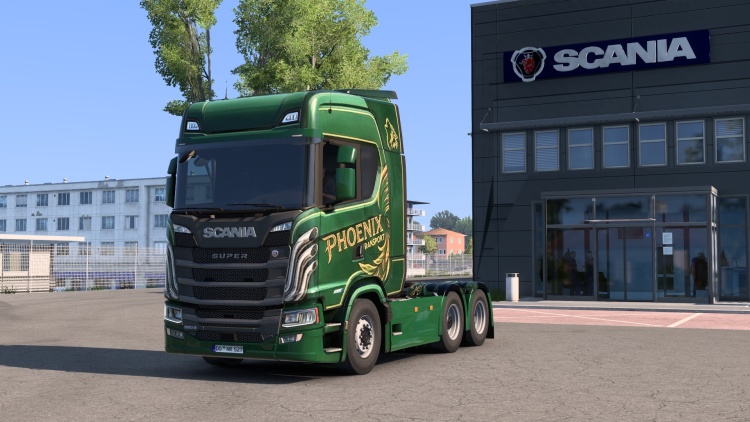 Green Phoenix Paintjob for Scania