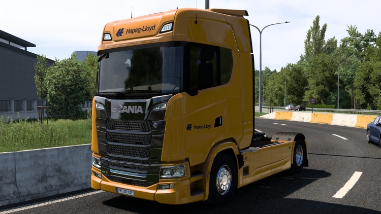 Scania S BEV 8K Hapag Lloyd Skin V2.0
