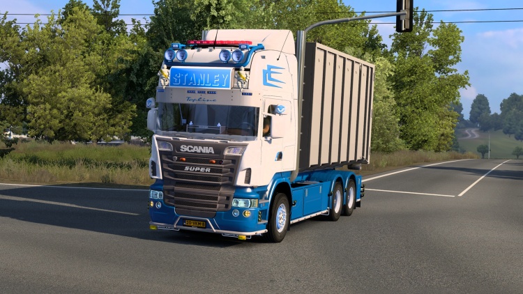 Scania R560 V8 Abroll + BDF Container Trailer V1.0