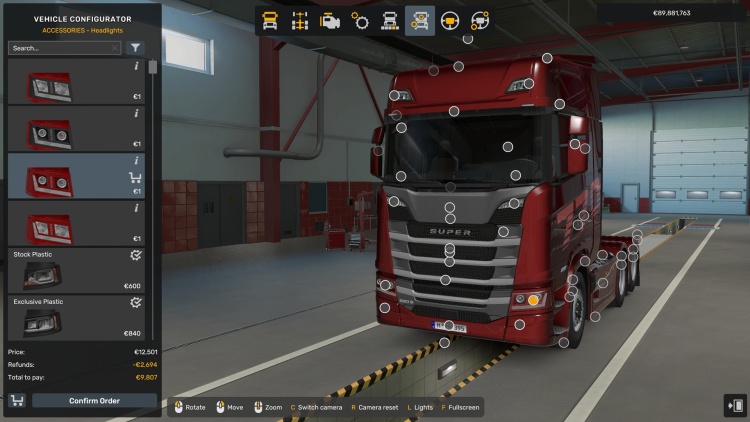 Scania Next Generation RS New Headlights V1.60