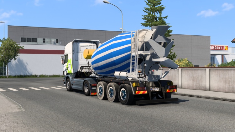 Animated Cement Mixer Trailer V1.60