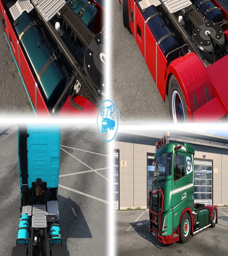Volvo FH5 & FH6 Painted Tank V1.60