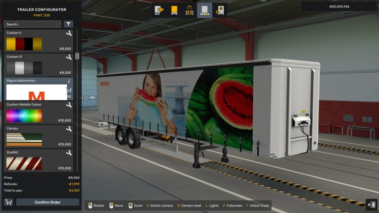 Migros Watermelon Trailer Skin