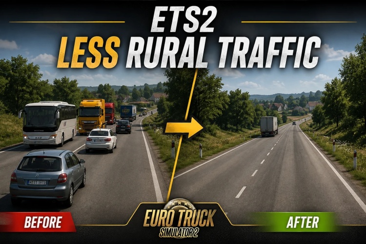 Less Rural Traffic Mod V1.0