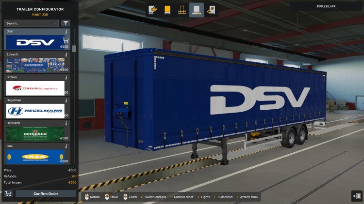 Real European Companies 1.1 Trailer Skin