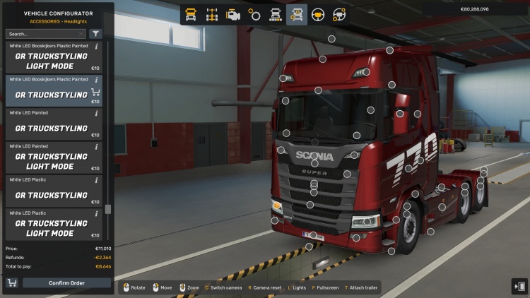 Scania Next Generation P-G-R-S Improved Lights V1.60