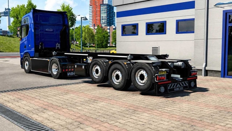 Lift Axle for SCS & Kassbohrer Container Trailer V1.2