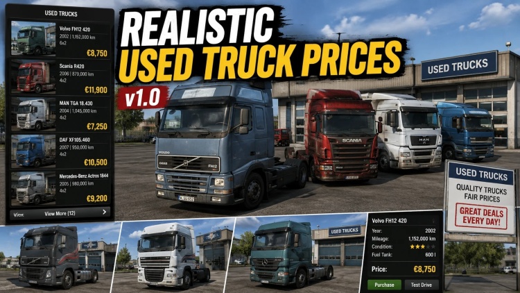 Realistic Used Truck Prices V1.0