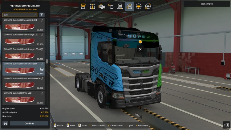 Scania S/R New Sunshield V1.60