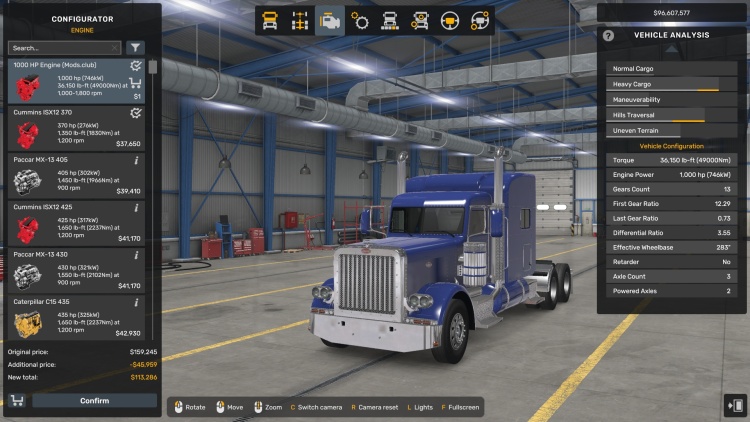All Trucks 1000 HP Engine V1.0