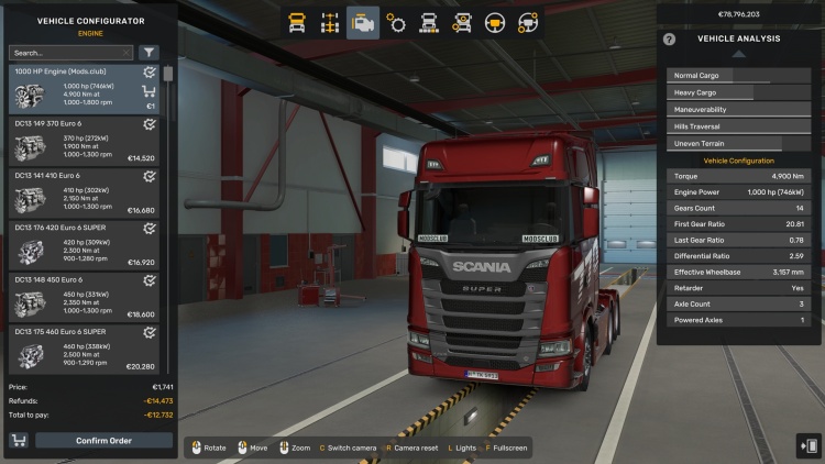 All Trucks 1000 HP Engine V1.0