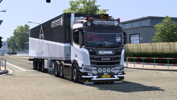Scania R590 Ludwig Transporte & Schmitz Trailer V1.60