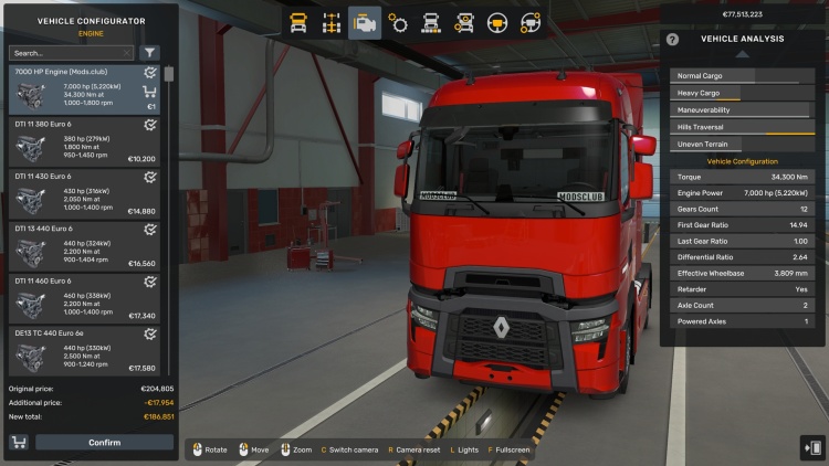 All Trucks 7000 HP Engine V1.0