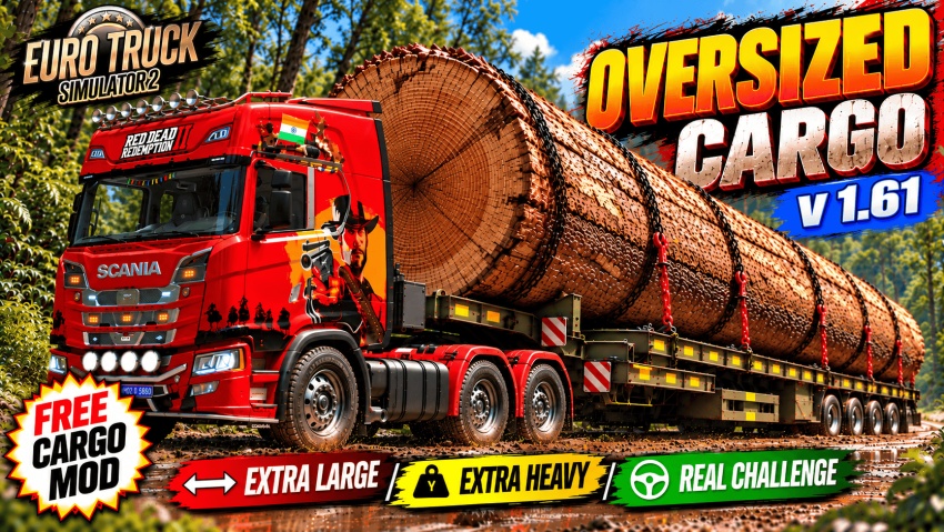 70 Tonnes Oversized Cargo Mod - 400-Year-Old Baobab Trunk V1.61