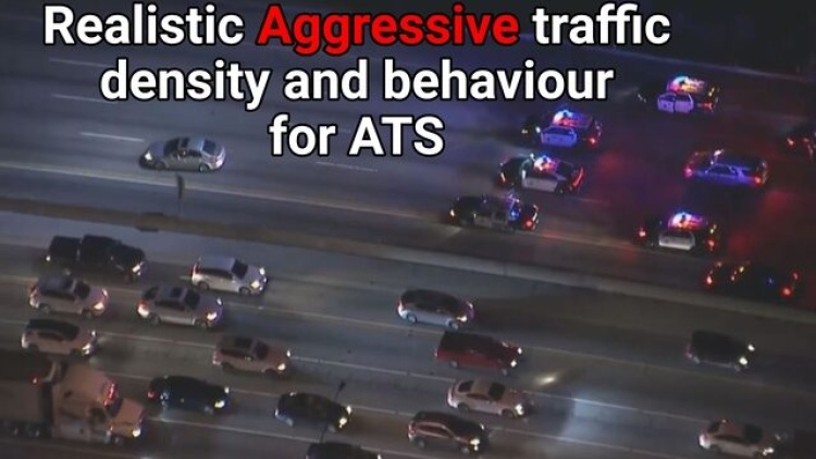 Realistic Agressive Traffic Density and Behavior V1.61