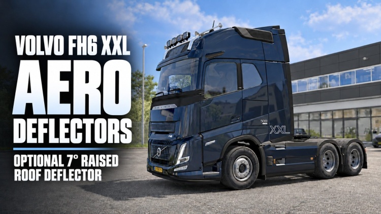 Volvo FH6 XXL Cabin Aero Deflector V1.61