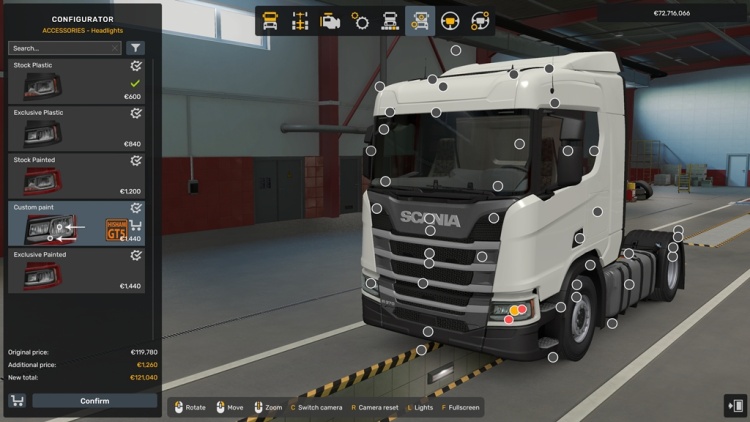 Scania Custom Headlights Pack V1.61