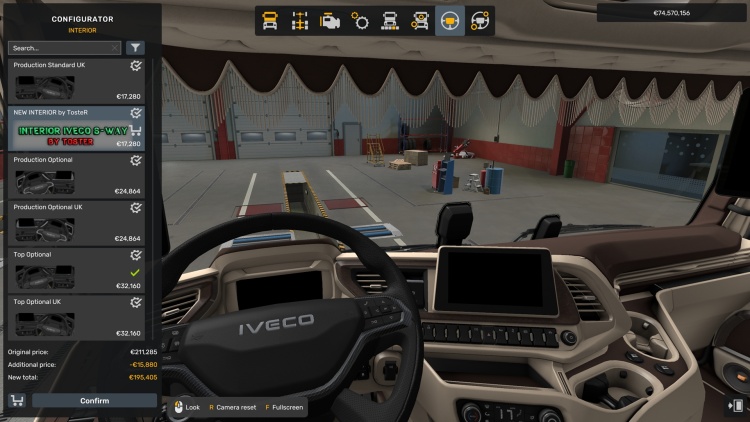 Iveco S-Way Italy Interior V1.61