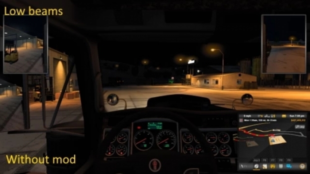 ATS - Brighter Truck and Trailer Lights V1.1 (1.41.x)