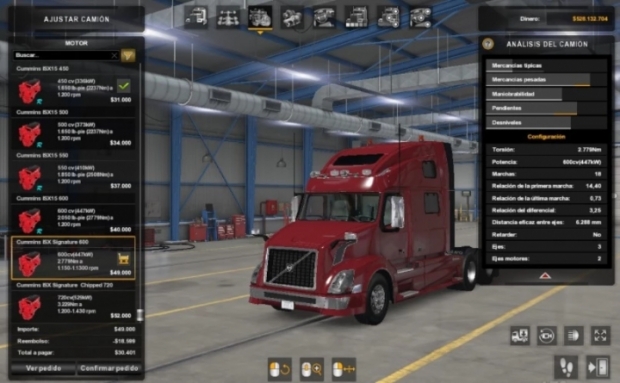 ATS - Cummins ISX Engines & Sounds Pack V1.0 (1.41.x)