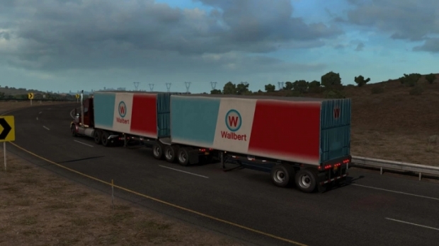 ATS - Freight Market B-Double Trailers V1.0 Updated (1.41.x)