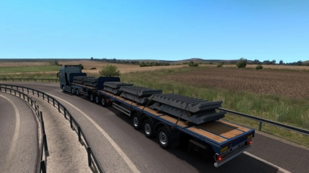 ETS2 - Freight Market Flatbed Doubles (1.41.x)