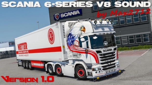 ETS2 - Scania 6-Series DC16 V8 Sound V1.0 (1.41.x)