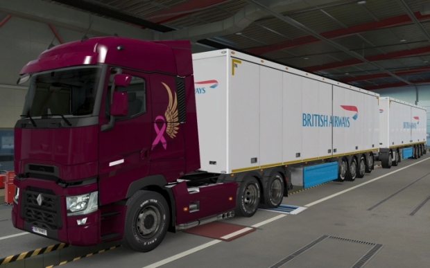 ETS2 - SCS Trailers British Airways Skin (1.41.x)