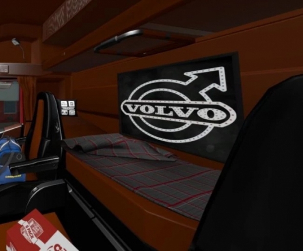 ETS2 - Volvo FH 2012 Black – Brown Interior (1.41.x)