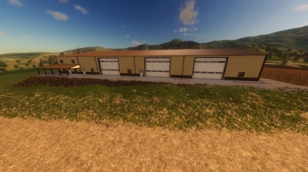 FS19 - 120x225 Beige Brown Shop V1.0